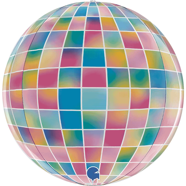 Disco Ball Strobo 15" Globe Foil Balloon