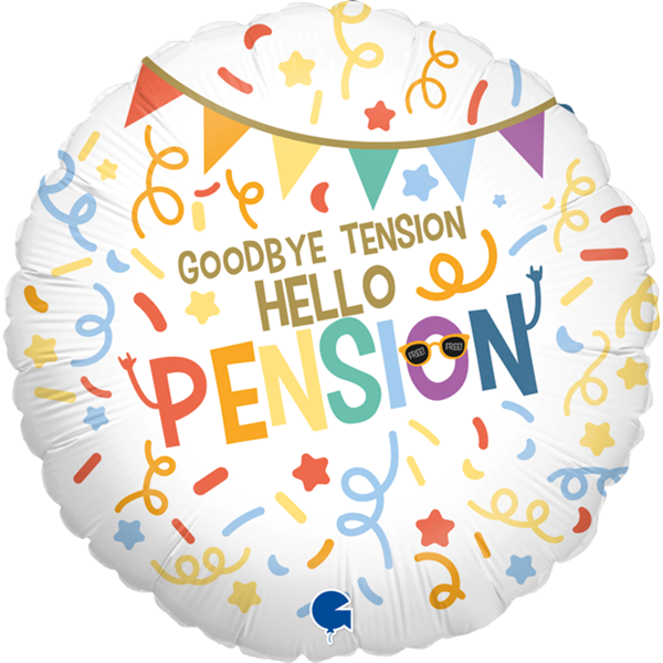 Hello Pension Retirement 18" Foil Balloon