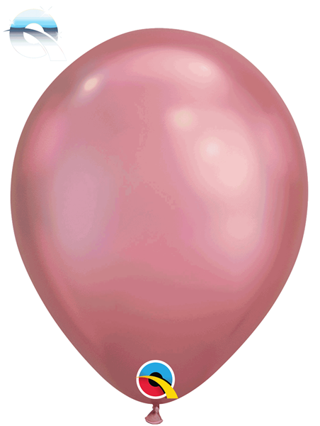 11" Qualatex Chrome Mauve Latex Balloons