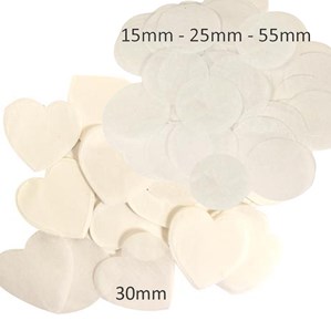 White Tissue Confetti