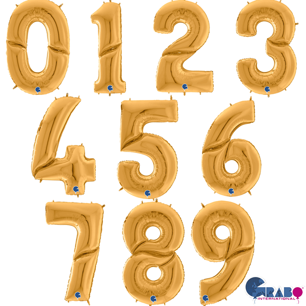 Grabo Gold 64" (1.62M) Foil Numbers