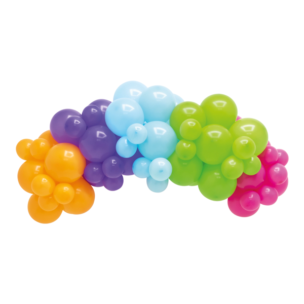 Colour Fun Party DIY Latex Balloon Garland 65pk