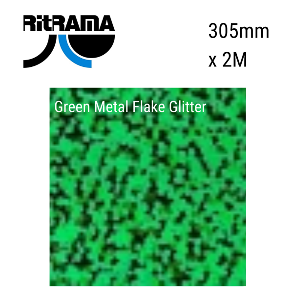 Metal Flake (Glitter) Green Vinyl 305mm x 2M