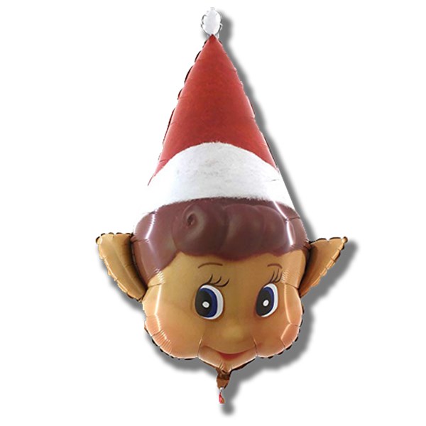Christmas Elf Head 34" Foil Balloon Loose