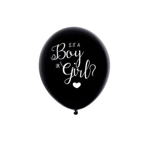 Oh Baby Gender Reveal Boy 18" Black Latex Balloon
