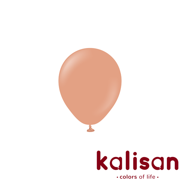 Kalisan Standard 5" Clay Pink Latex Balloons 100pk