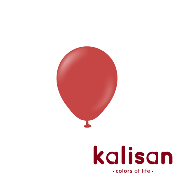 Kalisan Standard 5" Deep Red Latex Balloons 100pk