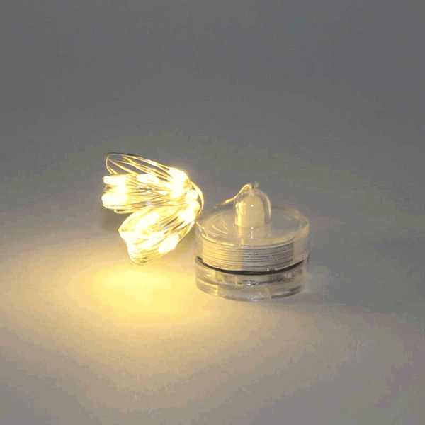 Submersible LED String Lights x 2m Silver Wire