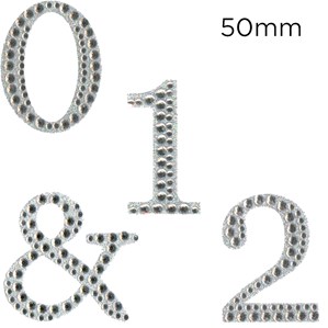 Eleganza Diamante Craft Letter Numbers & Symbols 5cm 0-9