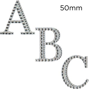 Eleganza Diamante Craft Letter Stickers 5cm A-Z