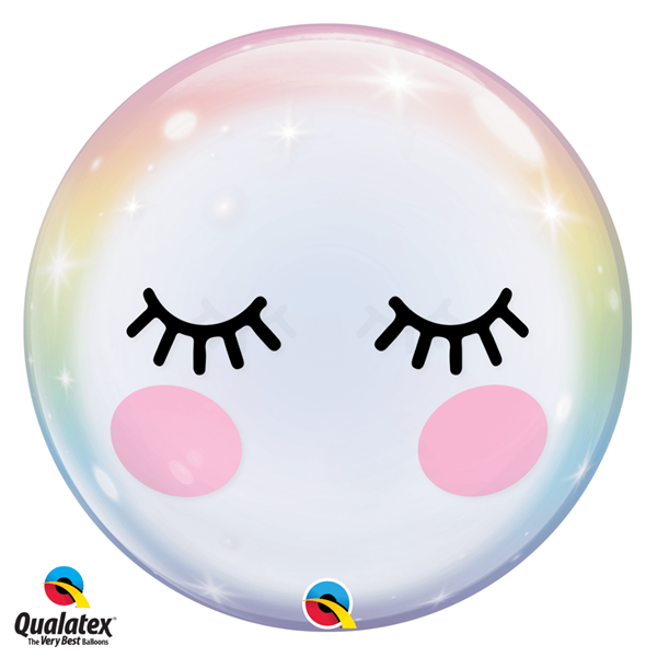 Eyelashes 22" Qualatex Bubble Balloon