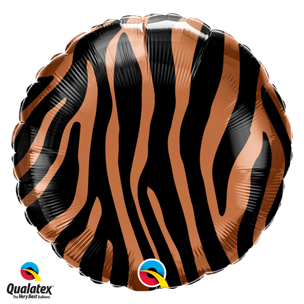Tiger Stripes Animal Print 18" Foil Balloon