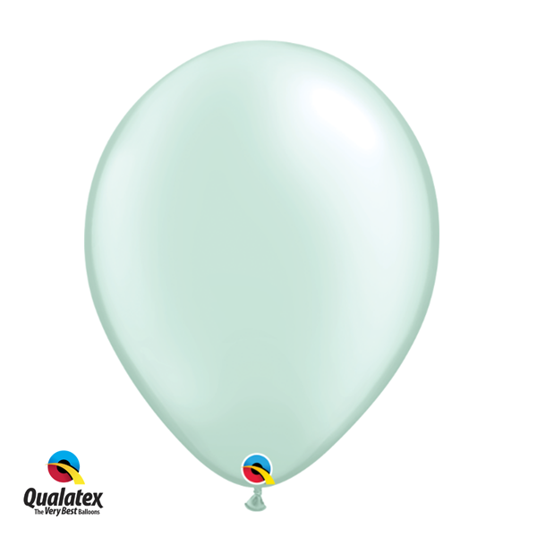 Qualatex 16" Pearl Mint Green Latex Balloons 50pk