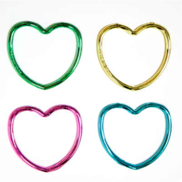 12 Shiny Heart Bracelet Party Bag Fillers