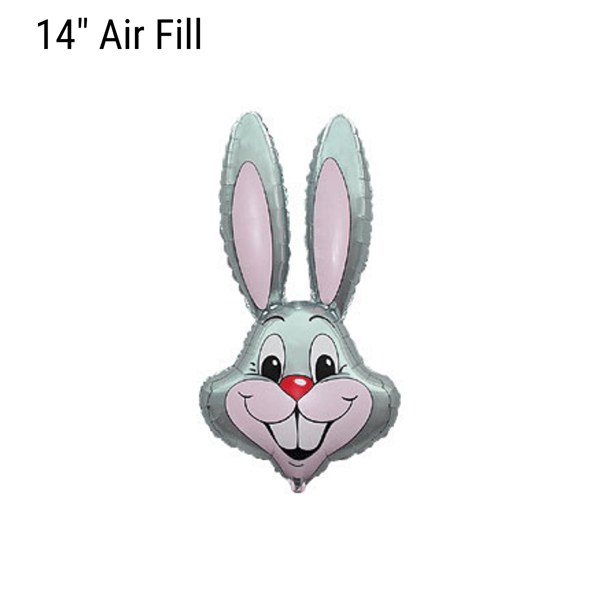 Grey Rabbit 14" Foil Balloon Loose