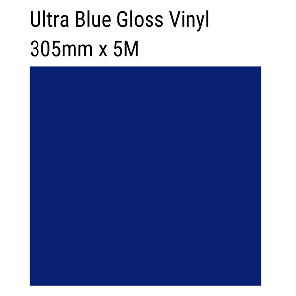 Ultra Blue Gloss Vinyl 305mm x 5M