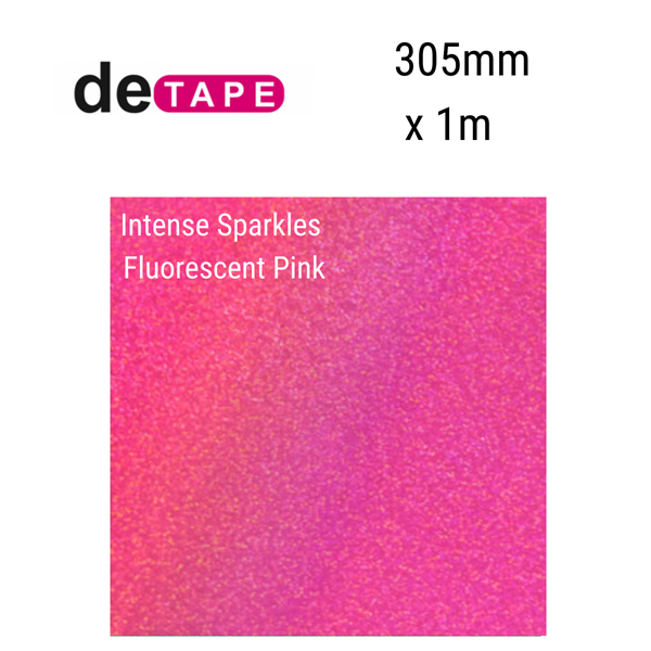 Intense Sparkles Fluorescent Pink Vinyl 305mm x 1M