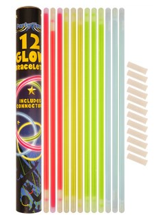 Party Glow Sticks Bracelets in Tube 12pk