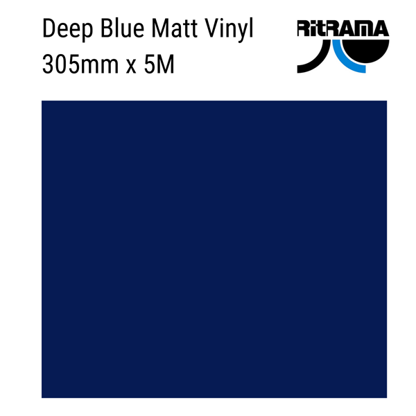 Ritrama Dark Blue Matt Vinyl 305mm x 5M