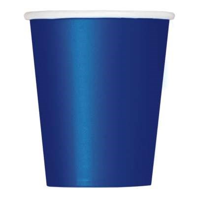 Unique Party 9oz Value Pack True Navy Blue Paper Cups 14pk