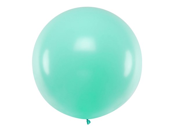 PartyDeco Pastel Light Mint Giant 1M (39") Latex Balloon