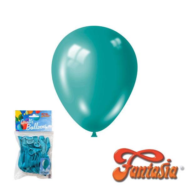 Fantasia Aqua Blue 12" Latex Balloons 20pk