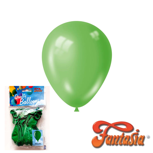 Fantasia Green 12" Latex Balloons 20pk