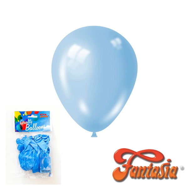 Fantasia Light Blue 12" Latex Balloons 20pk