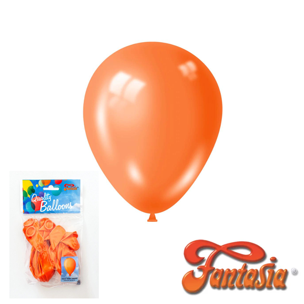 Fantasia Orange 12" Latex Balloons 20pk