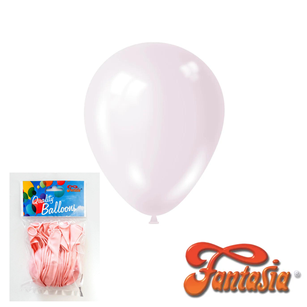 Fantasia Macaroon Strawberry 12" Latex Balloon 20pk