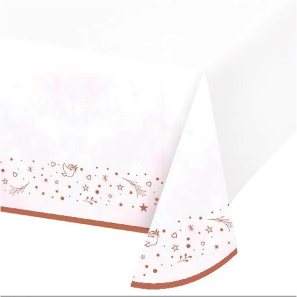 Pink On Your Christening Paper Tablecover