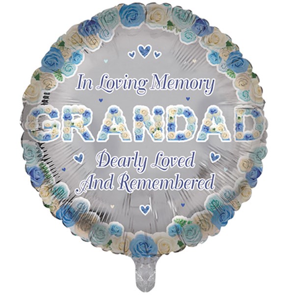 Grandad Memorial 18" Round Foil Balloon