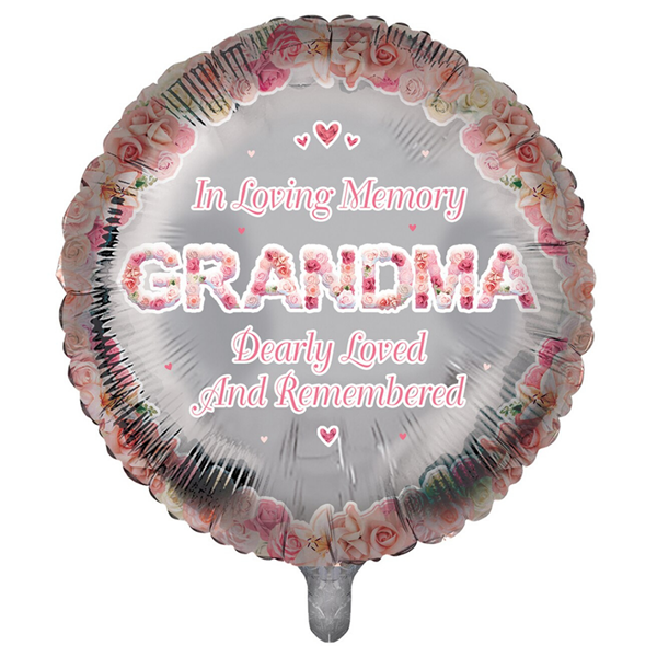 Grandma Memorial 18" Round Foil Balloon