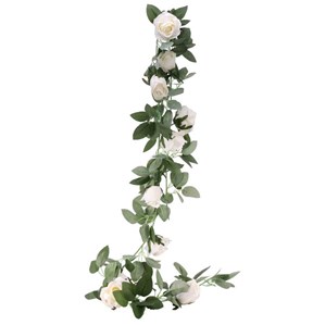 Cream Rose Flower Garland 175cm