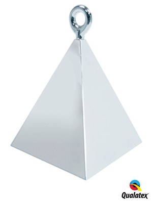 Silver Pyramid 3.9oz (110g) Balloon Weight 12pk