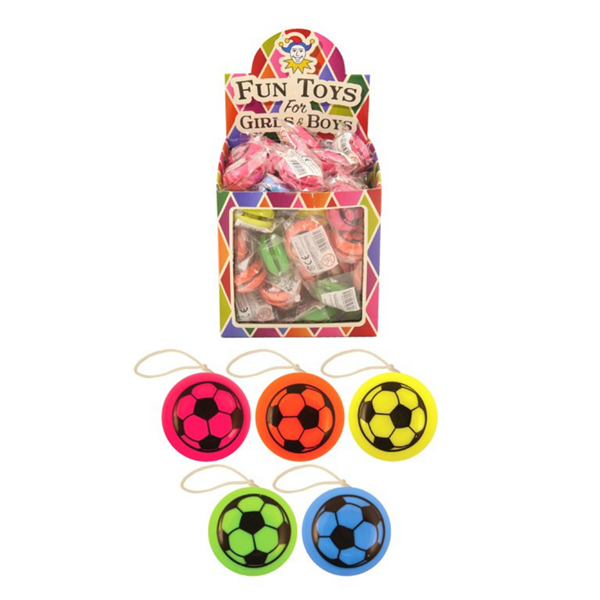 Assorted Football Yo-Yo's Party Bag Fillers 72pk