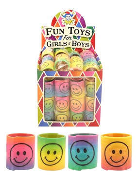 Smiley Face Slinky Party Bag Favours - 60pk