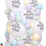 Oh Happy Day Top Print 11" White Latex Balloons 25pk