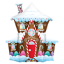Christmas Gingerbread House 37" Foil Balloon