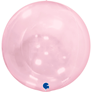 Grabo Pink Clear Globe 15" Balloon - No Valve
