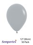 Sempertex Fashion Grey 12" Latex Balloons 50pk