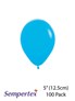 Sempertex 5" Fashion Blue Latex Balloons 100pk