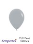 Sempertex Fashion Grey 5" Latex Balloons 100pk