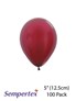 Sempertex Metallic Burgundy 5" Latex Balloons 100pk