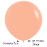 Sempertex Fashion Peach Blush 36" Latex Balloons 2pk