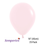 Sempertex Pastel Matte Pink 18" Latex Balloons 25pk