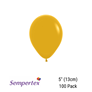 Sempertex Mustard 5" Latex Balloons 100pk