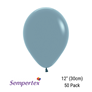 Sempertex Pastel Dusk Blue 12" Latex Balloons 50pk