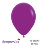 Sempertex 12" Fashion Purple Orchid Latex Balloons 50pk