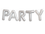 Party Silver Foil Letter Balloon Banner